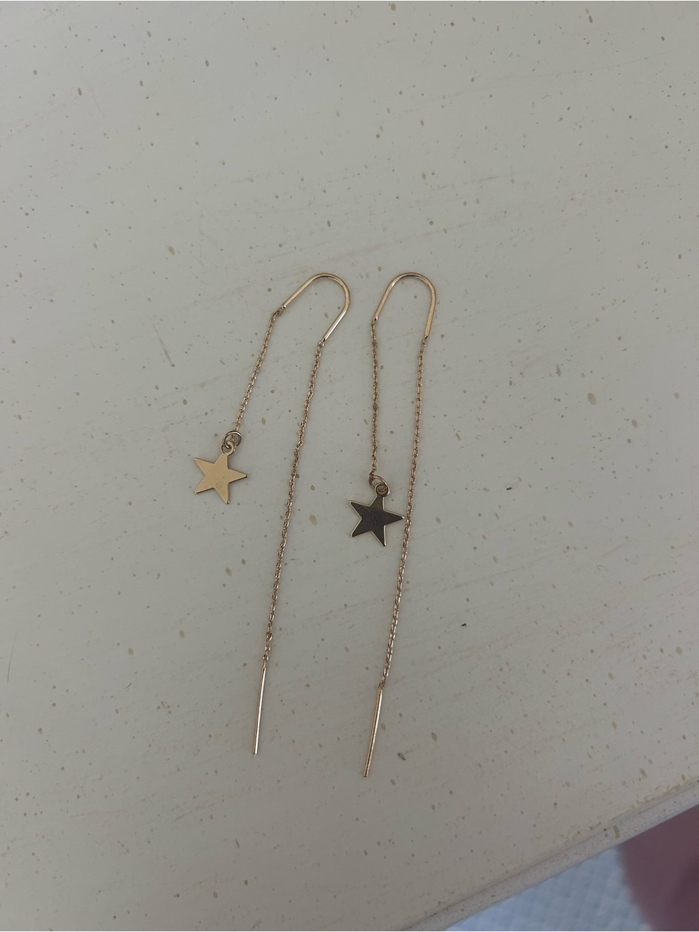 Brandy Melville Gold Star Threader Earrings